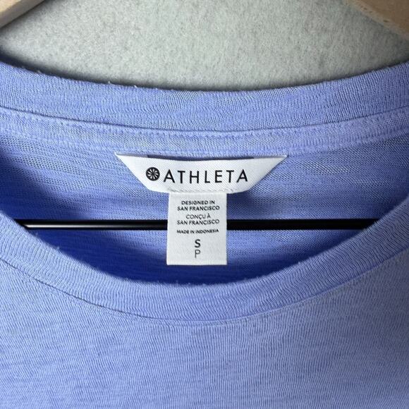 Athleta Light Blue Periwinkle Muscle Tank Top Crew Neck Womens size S - Picture 4 of 9